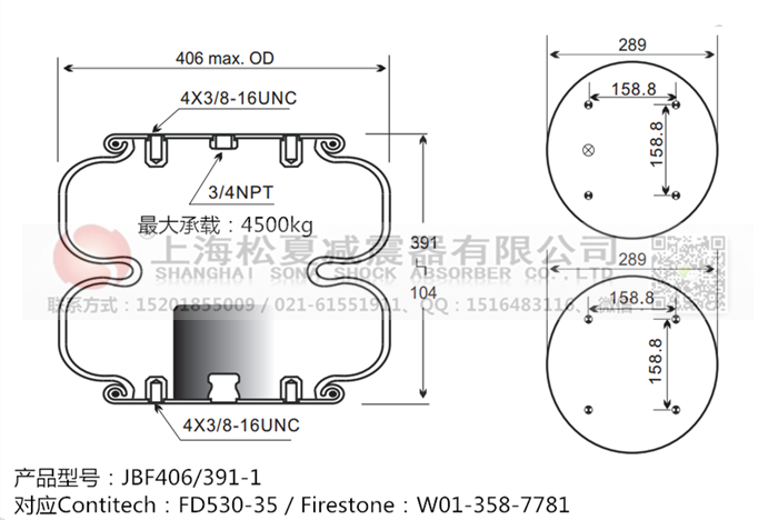 JBF406/391-2橡膠<a href='http://m.cddo.cn/' target='_blank'><u>空氣彈簧</u></a>